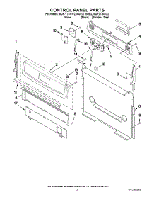 02 - Control Panel Parts parts for Maytag Range MGR7775WS2 / from AppliancePartsPros.com