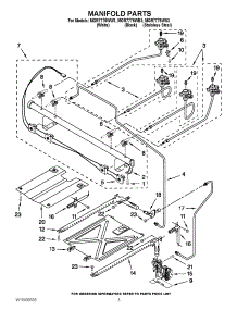 03 - Manifold Parts parts for Maytag Range MGR7775WS3 / from AppliancePartsPros.com