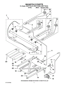 03 - Manifold Parts parts for Maytag Range MGR7775WW2 / from AppliancePartsPros.com
