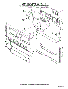 02 - Control Panel Parts parts for Maytag Range MGR7775WW3 / from AppliancePartsPros.com