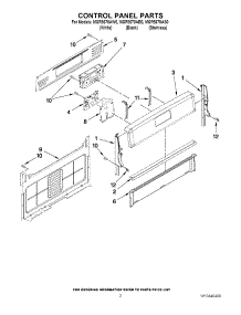 02 - Control Panel Parts parts for Maytag Range MGR8670AW0 / from AppliancePartsPros.com