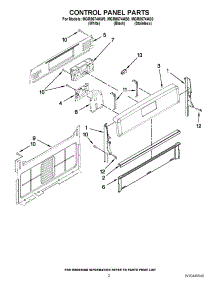 02 - Control Panel Parts parts for Maytag Range MGR8674AB0 / from AppliancePartsPros.com