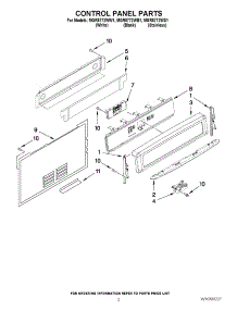 02 - Control Panel Parts parts for Maytag Range MGR8772WB1 / from AppliancePartsPros.com
