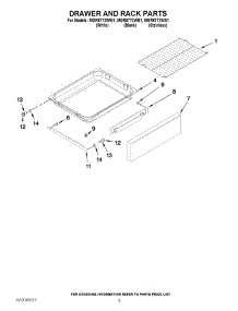 06 - Drawer And Rack Parts parts for Maytag Range MGR8772WB1 / from AppliancePartsPros.com