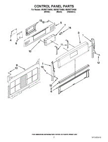 02 - Control Panel Parts parts for Maytag Range MGR8775AW0 / from AppliancePartsPros.com