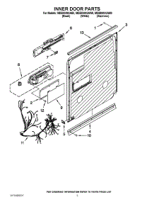 03 - Inner Door Parts parts for Maytag Dishwasher MDB8949SAB0 / from AppliancePartsPros.com