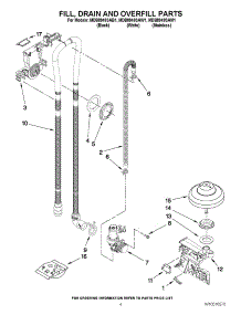 04 - Fill, Drain And Overfill Parts parts for Maytag Dishwasher MDB8949SAB1 / from AppliancePartsPros.com