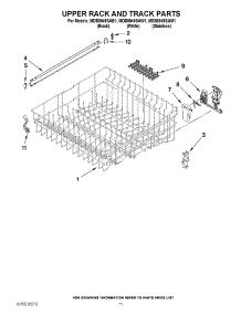 09 - Upper Rack And Track Parts parts for Maytag Dishwasher MDB8949SAB1 / from AppliancePartsPros.com