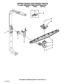 07 - Upper Wash And Rinse Parts parts for Maytag Dishwasher MDB8949SAM0 / from AppliancePartsPros.com