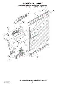 03 - Inner Door Parts parts for Maytag Dishwasher MDB8949SAM1 / from AppliancePartsPros.com