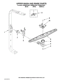 07 - Upper Wash And Rinse Parts parts for Maytag Dishwasher MDB8949SAM1 / from AppliancePartsPros.com