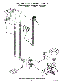 04 - Fill, Drain And Overfill Parts parts for Maytag Dishwasher MDB8949SAW0 / from AppliancePartsPros.com