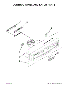 02 - Control Panel And Latch Parts parts for Maytag Dishwasher MDB8949SBB2 / from AppliancePartsPros.com