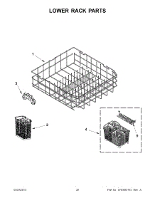 10 - Lower Rack Parts parts for Maytag Dishwasher MDB8949SBW1 / from AppliancePartsPros.com