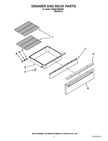 06 - Drawer And Rack Parts parts for Maytag Range MGS5752BDS21 / from AppliancePartsPros.com