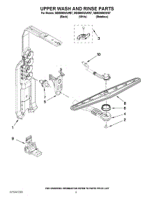 07 - Upper Wash And Rinse Parts parts for Maytag Dishwasher MDB8959AWB7 / from AppliancePartsPros.com