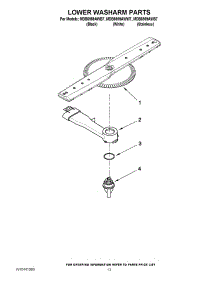 11 - Lower Washarm Parts parts for Maytag Dishwasher MDB8959AWB7 / from AppliancePartsPros.com
