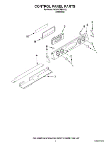 02 - Control Panel Parts parts for Maytag Range MGS5875BDS22 / from AppliancePartsPros.com