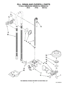 04 - Fill, Drain And Overfill Parts parts for Maytag Dishwasher MDB8959AWS4 / from AppliancePartsPros.com