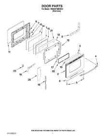 05 - Door Parts parts for Maytag Range MGS5875BDS23 / from AppliancePartsPros.com
