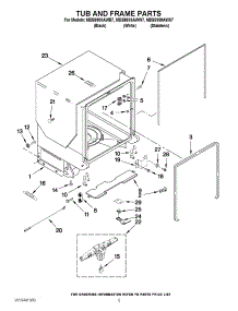 05 - Tub And Frame Parts parts for Maytag Dishwasher MDB8959AWS7 / from AppliancePartsPros.com