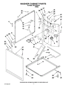 07 - Washer Cabinet Parts parts for Maytag Washer Dryer Combo MGT3800XW0 / from AppliancePartsPros.com