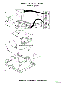 09 - Machine Base Parts parts for Maytag Washer Dryer Combo MGT3800XW0 / from AppliancePartsPros.com
