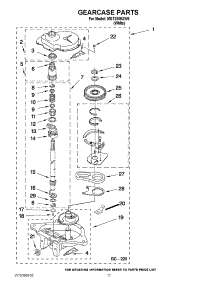 11 - Gearcase Parts parts for Maytag Washer Dryer Combo MGT3800XW0 / from AppliancePartsPros.com