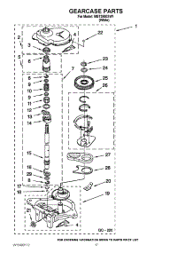 11 - Gearcase Parts parts for Maytag Washer Dryer Combo MGT3800XW1 / from AppliancePartsPros.com
