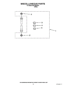 14 - Miscellaneous Parts parts for Maytag Washer Dryer Combo MGT3800XW1 / from AppliancePartsPros.com