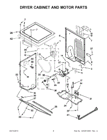 03 - Dryer Cabinet And Motor Parts parts for Maytag Washer Dryer Combo MGT3800XW2 / from AppliancePartsPros.com