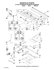 03 - Manifold Parts parts for Maytag Range MGT8655XB00 / from AppliancePartsPros.com