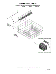 10 - Lower Rack Parts parts for Maytag Dishwasher MDB8959AWW5 / from AppliancePartsPros.com