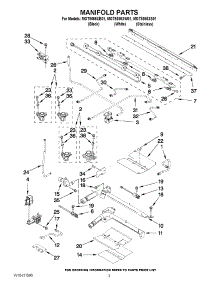 03 - Manifold Parts parts for Maytag Range MGT8655XB01 / from AppliancePartsPros.com