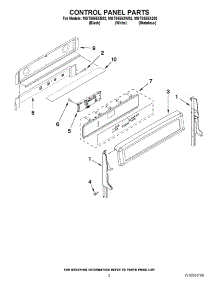 02 - Control Panel Parts parts for Maytag Range MGT8655XB02 / from AppliancePartsPros.com