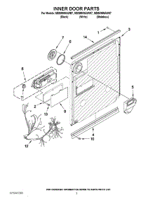 03 - Inner Door Parts parts for Maytag Dishwasher MDB8959AWW7 / from AppliancePartsPros.com