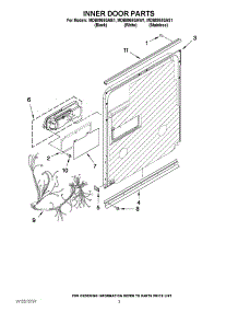 03 - Inner Door Parts parts for Maytag Dishwasher MDB8959SAB1 / from AppliancePartsPros.com