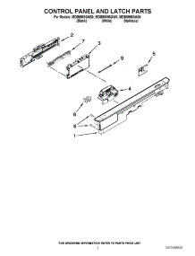 02 - Control Panel And Latch Parts parts for Maytag Dishwasher MDB8959SAS0 / from AppliancePartsPros.com