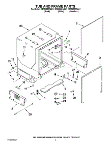05 - Tub And Frame Parts parts for Maytag Dishwasher MDB8959SAS1 / from AppliancePartsPros.com