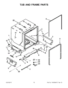 05 - Tub And Frame Parts parts for Maytag Dishwasher MDB8959SBB0 / from AppliancePartsPros.com