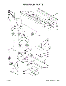 03 - Manifold Parts parts for Maytag Range MGT8655XW03 / from AppliancePartsPros.com