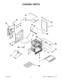 04 - Chassis Parts parts for Maytag Range MGT8655XW03 / from AppliancePartsPros.com