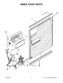 03 - Inner Door Parts parts for Maytag Dishwasher MDB8959SBS1 / from AppliancePartsPros.com