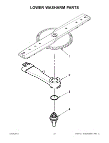11 - Lower Washarm Parts parts for Maytag Dishwasher MDB8959SBS1 / from AppliancePartsPros.com