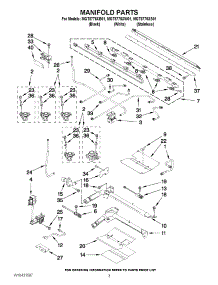 03 - Manifold Parts parts for Maytag Range MGT8775XB01 / from AppliancePartsPros.com