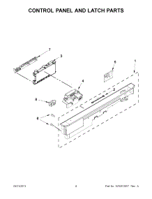 02 - Control Panel And Latch Parts parts for Maytag Dishwasher MDB8959SBS2 / from AppliancePartsPros.com