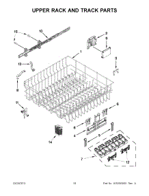 09 - Upper Rack And Track Parts parts for Maytag Dishwasher MDB8959SBW1 / from AppliancePartsPros.com