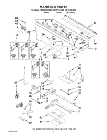 03 - Manifold Parts parts for Maytag Range MGT8775XS00 / from AppliancePartsPros.com