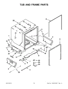 05 - Tub And Frame Parts parts for Maytag Dishwasher MDB8959SBW2 / from AppliancePartsPros.com