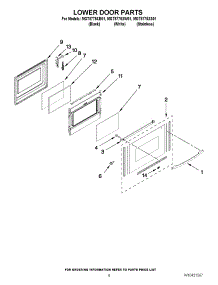 06 - Lower Door Parts parts for Maytag Range MGT8775XS01 / from AppliancePartsPros.com